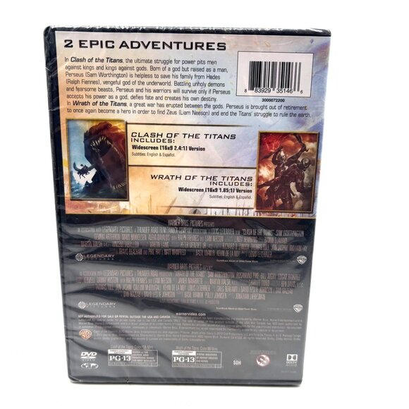 Clash Of The Titans & Wrath Of The Titans Double Feature DVD | NWB - Picture 2 of 2